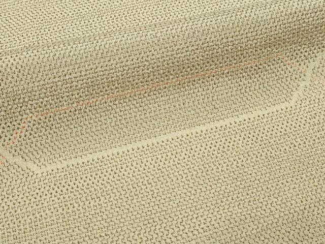 平和屋着物▽本塩沢 単衣 横段文 正絹 逸品 DABF8910sf