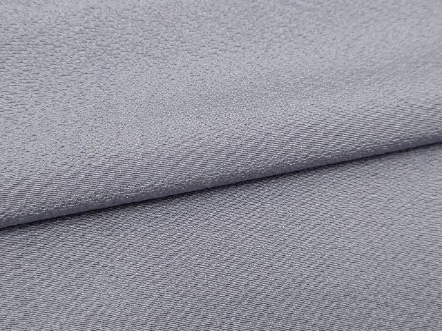 平和屋着物▽上質な色無地 単衣 桔梗鼠色 正絹 逸品 DABF8918sf
