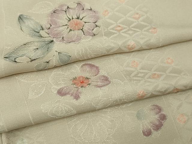 平和屋着物▽上質な小紋 単衣 地紋起こし 辻が花 正絹 逸品 DABF8937sf