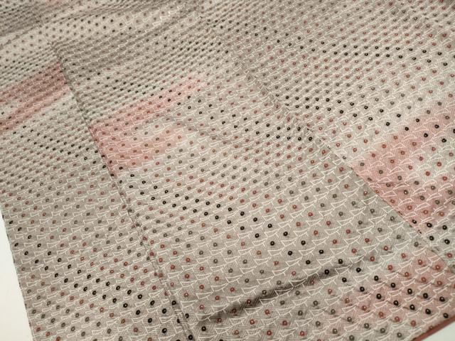平和屋着物■訪問着 総絞り エ霞鹿の子文 暈し染め 正絹 逸品 DABF9061qa