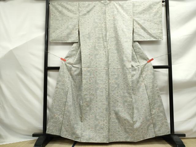 平和屋着物■本場大島紬 7マルキ 亀甲枝松花文 正絹 逸品 DABF9063qa