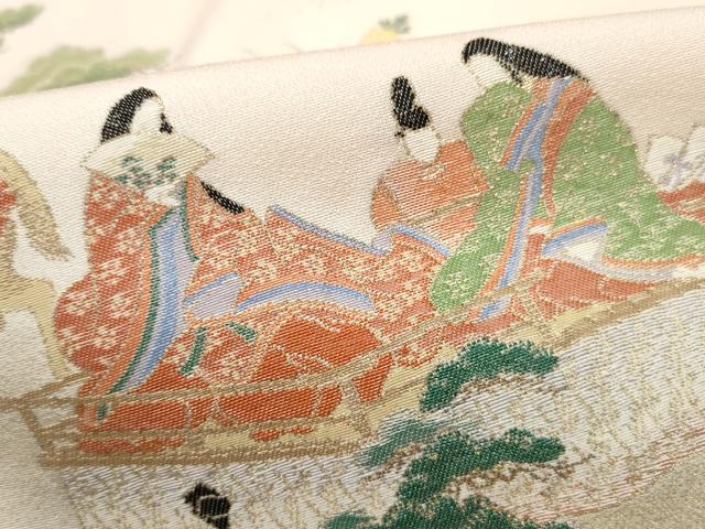 平和屋着物■豪華色留袖 寿光織 人物風景文 暈し染め 金糸 正絹 逸品 DABF9087qa