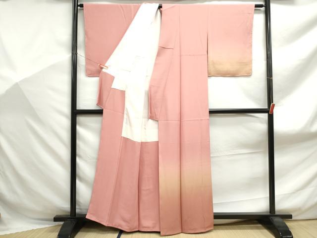 平和屋着物■訪問着 霞文 暈し染め 正絹 逸品 DABF9121qa