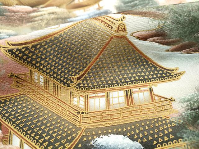 平和屋着物■豪華色留袖 作家物 風景樹林文 暈し染め 金彩 ロング丈 正絹 逸品 DABF9154qa