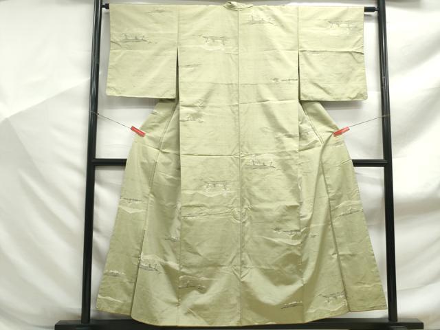 平和屋着物■上質な紬 風景文 正絹 逸品 DABF9157qa