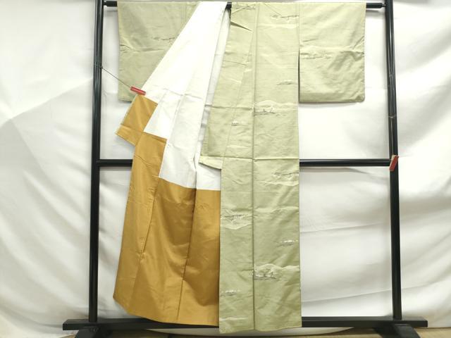 平和屋着物■上質な紬 風景文 正絹 逸品 DABF9157qa