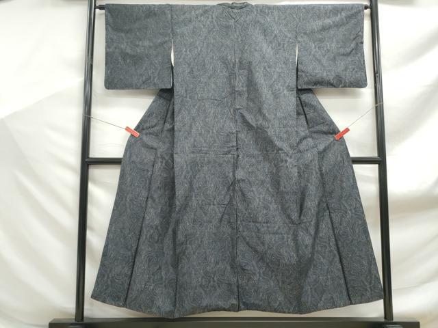 平和屋着物■本場大島紬 流水文 正絹 逸品 DABF9165qa