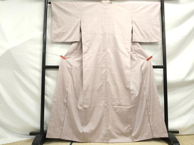 平和屋着物■上質な紬 格子文 正絹 逸品 DABF9167qa