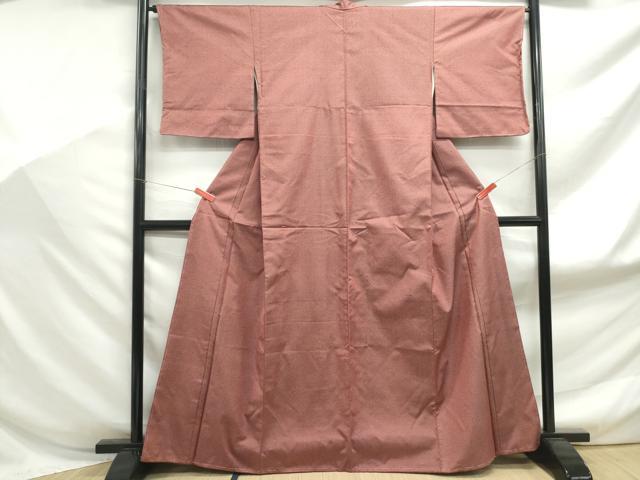 平和屋着物■上質な紬 十字絣 正絹 逸品 DABF9168qa
