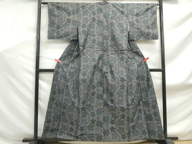 平和屋着物■本場大島紬 舞花文 正絹 逸品 DABF9171qa