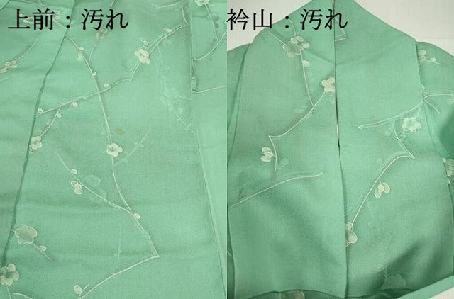 平和屋着物■上質な小紋 枝梅文 正絹 逸品 DABF9174qa