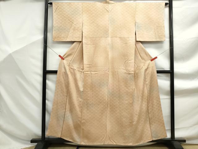 平和屋着物■上質な小紋 青海波地紋 暈し染め 正絹 逸品 DABF9188qa