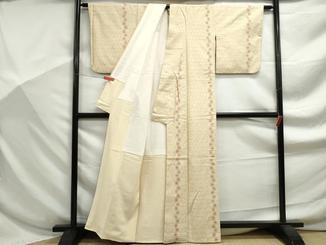 平和屋着物■上質な紬 亀甲文 正絹 逸品 DABF9196qa