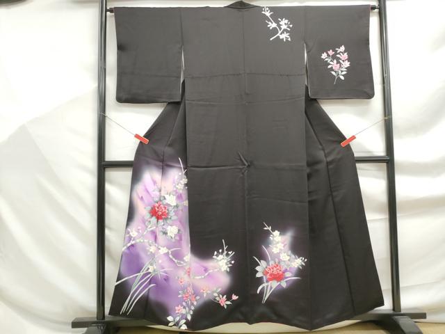 平和屋着物■訪問着 枝花文 暈し染め 正絹 逸品 DABF9206qa