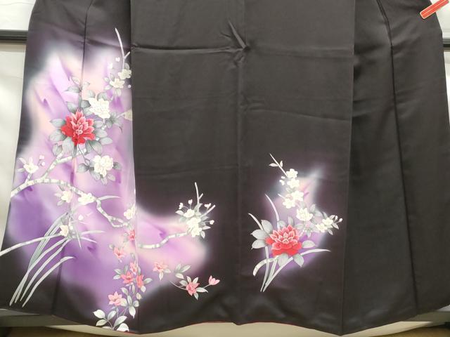平和屋着物■訪問着 枝花文 暈し染め 正絹 逸品 DABF9206qa