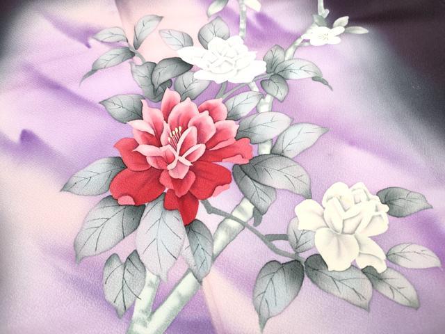 平和屋着物■訪問着 枝花文 暈し染め 正絹 逸品 DABF9206qa