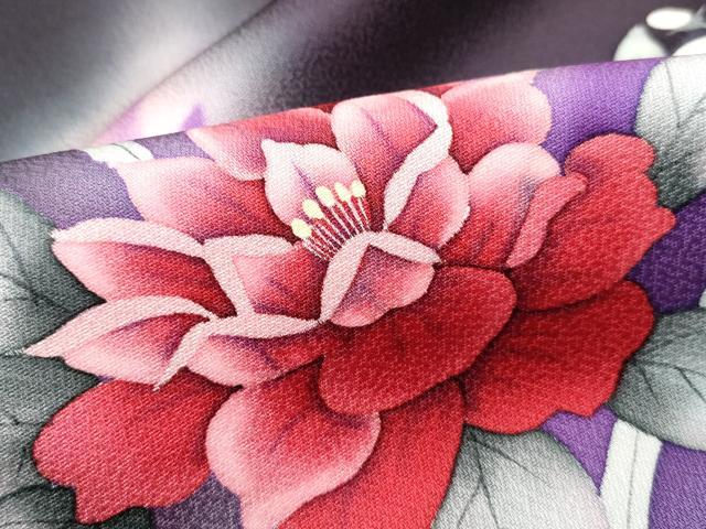 平和屋着物■訪問着 枝花文 暈し染め 正絹 逸品 DABF9206qa