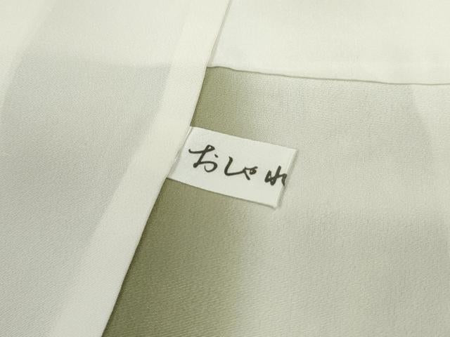 平和屋着物■上質な小紋 人物風景文 金彩 鬼しぼ縮緬 正絹 逸品 DABF9244qa