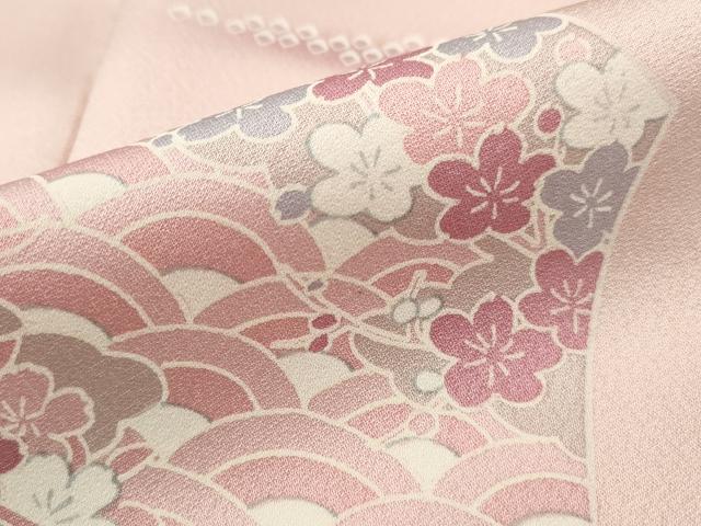 平和屋着物■訪問着 流水亀甲花文 暈し染め 正絹 逸品 DABF9256qa