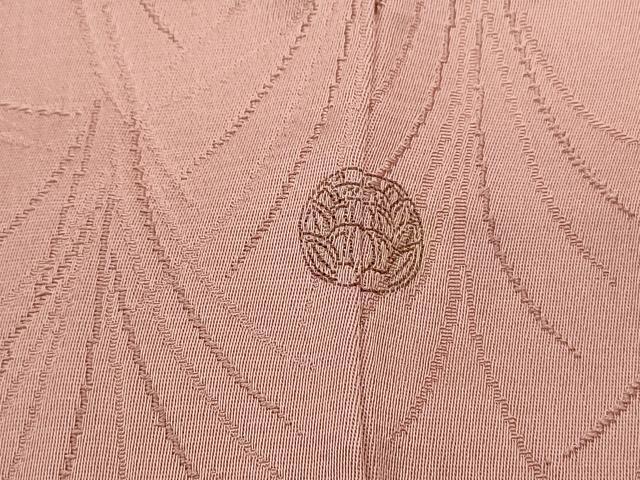 平和屋着物■上質な色無地 芝草地紋 虹色 正絹 逸品 DABF9269qa