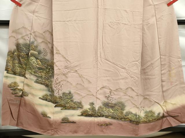 平和屋着物■豪華色留袖 作家物 重ね山風景文 暈し染め 金彩 正絹 逸品 DABF9313qa