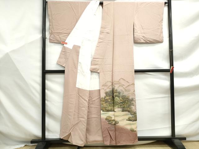 平和屋着物■豪華色留袖 作家物 重ね山風景文 暈し染め 金彩 正絹 逸品 DABF9313qa