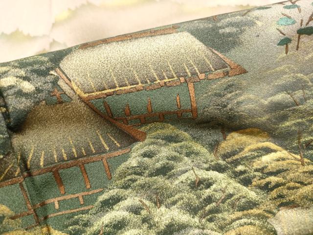 平和屋着物■豪華色留袖 作家物 重ね山風景文 暈し染め 金彩 正絹 逸品 DABF9313qa