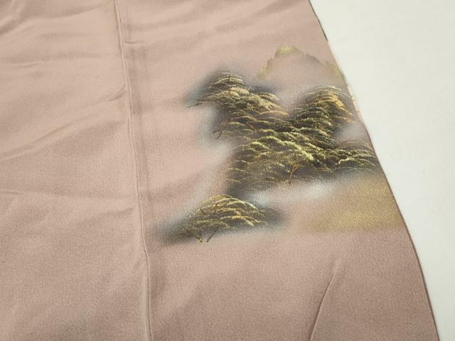 平和屋着物■豪華色留袖 作家物 重ね山風景文 暈し染め 金彩 正絹 逸品 DABF9313qa