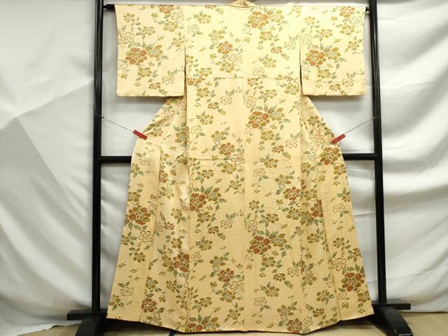 平和屋着物■上質な小紋 舞花文 正絹 逸品 DABF9317qa