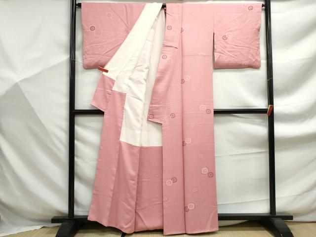 平和屋着物■上質な小紋 抽象花文 正絹 逸品 DABF9320qa