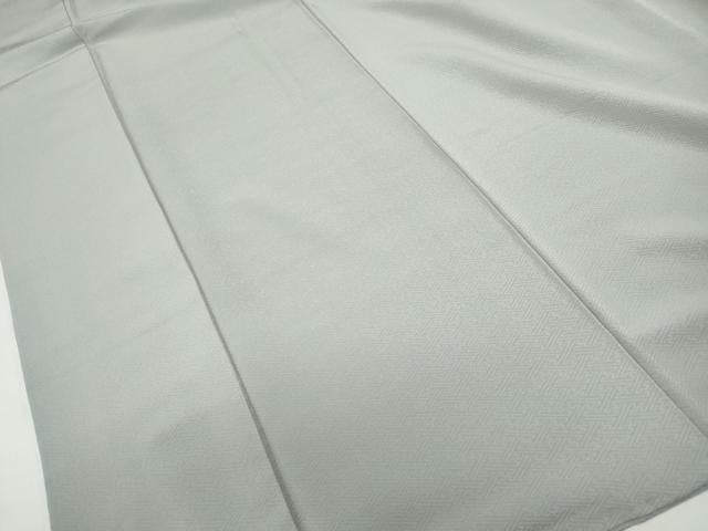 平和屋着物■上質な色無地 紗綾形地紋 月白色 正絹 逸品 DABF9366qa