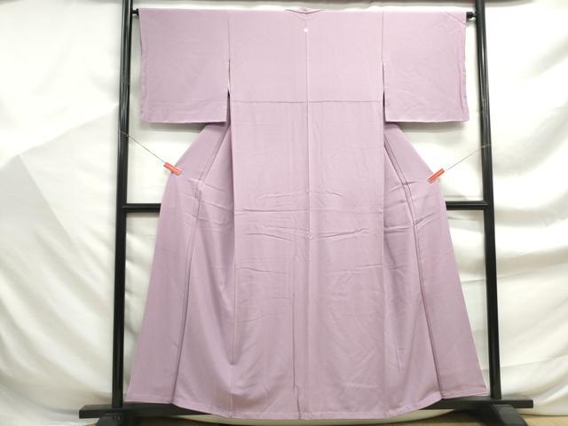 平和屋着物■上質な色無地 紅藤色 正絹 逸品 DABF9373qa