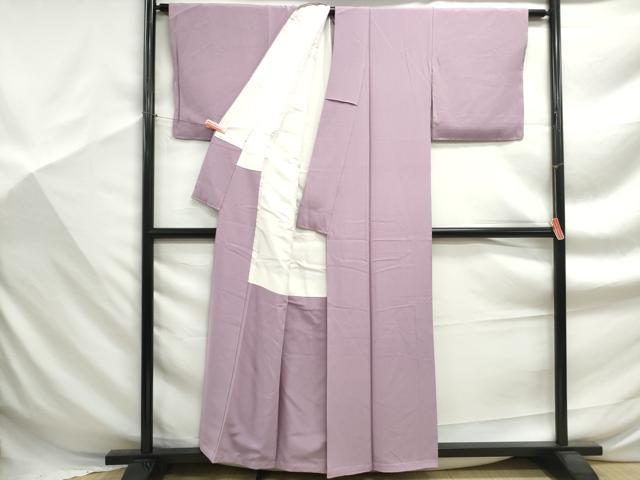 平和屋着物■上質な色無地 紅藤色 正絹 逸品 DABF9373qa