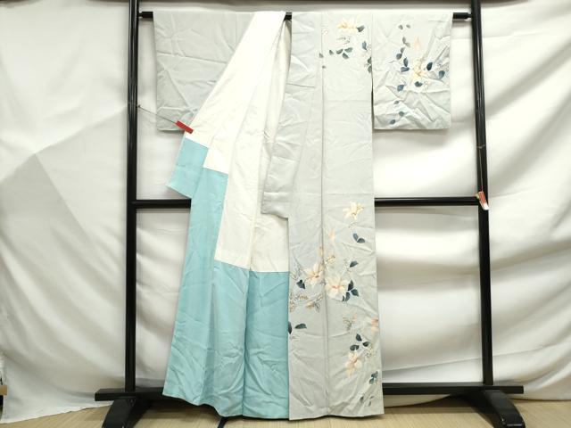 平和屋着物■訪問着 枝花文 正絹 逸品 DABF9413qa