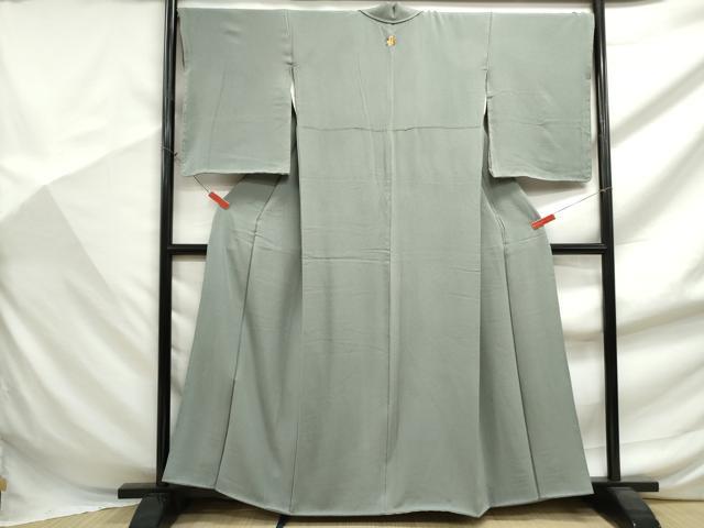 平和屋着物■ファッションデザイナー 花井幸子監修 色無地 秘色色 正絹 逸品 DABF9420qa