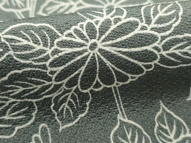 平和屋着物■上質な小紋 枝花文 正絹 逸品 DABF9424qa