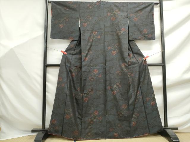 平和屋着物■本場大島紬 花鼓文 正絹 逸品 DABF9426qa