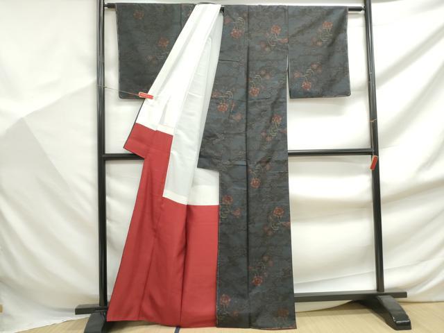 平和屋着物■本場大島紬 花鼓文 正絹 逸品 DABF9426qa