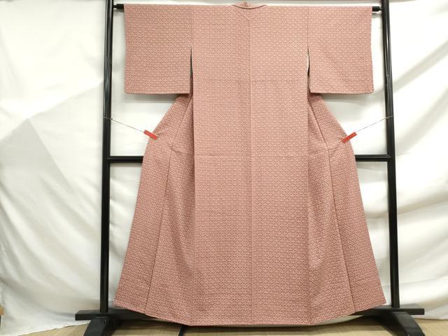 平和屋着物■上質な小紋 青海波文 正絹 逸品 DABF9459qa