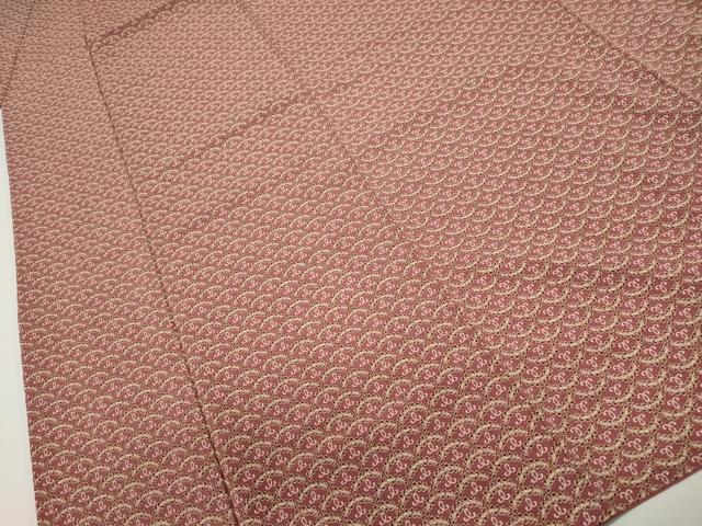 平和屋着物■上質な小紋 青海波文 正絹 逸品 DABF9459qa