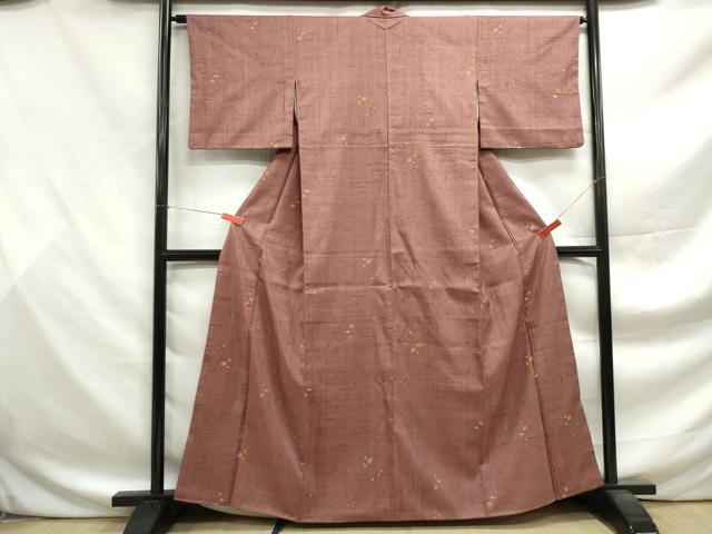 平和屋着物■上質な紬 枝梅文 正絹 逸品 DABF9465qa