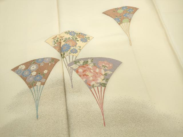 平和屋着物■豪華色留袖 寿光織 檜扇花松文 金糸 やまと誂製 正絹 逸品 DABF9470qa