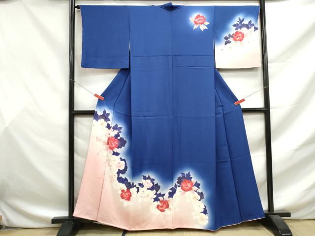 平和屋着物■訪問着 草花文 暈し染め 金彩 正絹 逸品 DABF9474qa