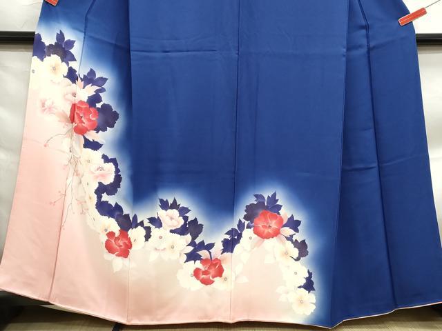 平和屋着物■訪問着 草花文 暈し染め 金彩 正絹 逸品 DABF9474qa