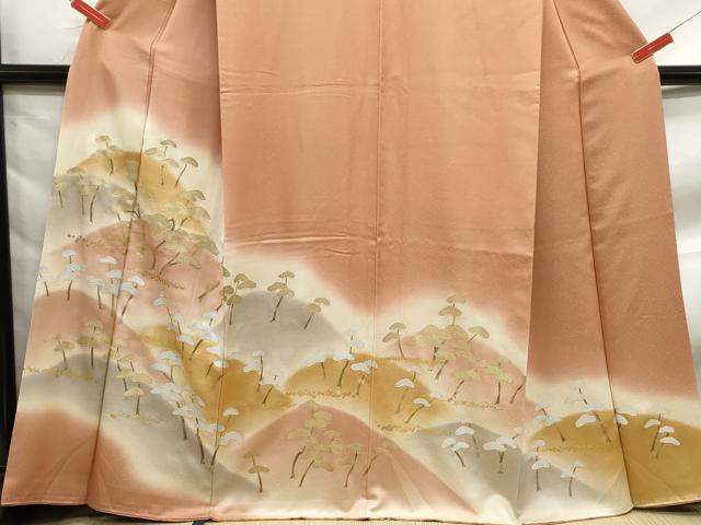平和屋着物■豪華色留袖 重ね山枝松文 暈し染め 金銀彩 正絹 逸品 DABF9485qa