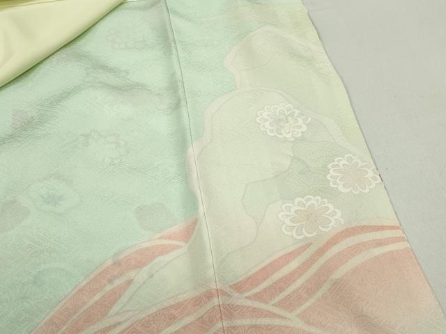 平和屋着物■豪華色留袖 駒刺繍 浜松花文 金彩 正絹 逸品 DABF9488qa