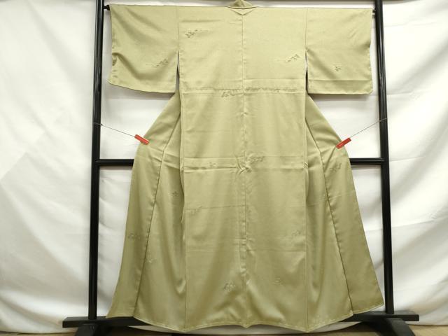 平和屋着物■上質な小紋 流水樹林文 正絹 逸品 DABF9496qa
