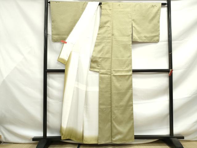 平和屋着物■上質な小紋 流水樹林文 正絹 逸品 DABF9496qa