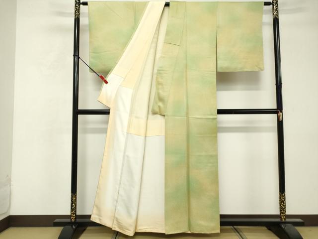 平和屋着物■上質な小紋 霞文 暈し染め 正絹 逸品 DABF9584cd
