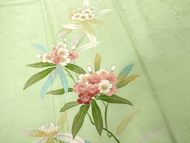 平和屋着物■訪問着 刺繍 草花文 金彩 大丸扱い 正絹 逸品 DABF9589cd
